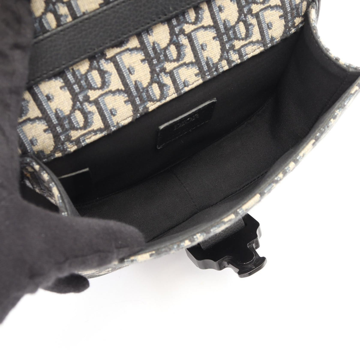 Dior GALLOP Gallop Mini Oblique Shoulder Bag Beige/Navy canvas�leather 2101219674926