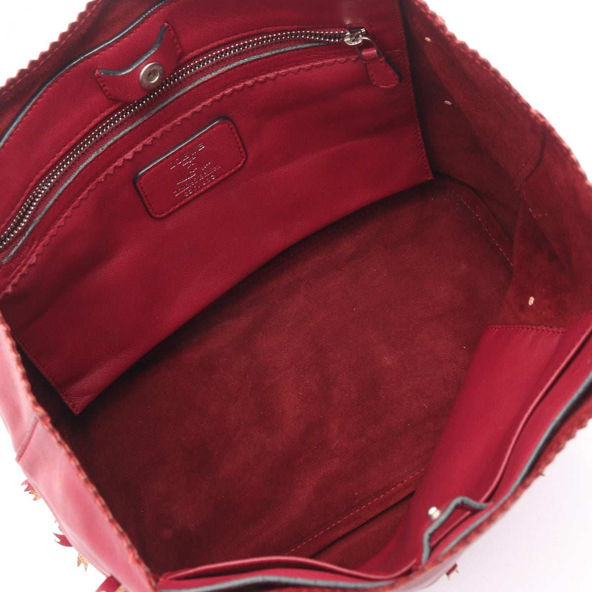 LOEWE Anagram Ribbon Motif Nappa Leather Limited Tote Tote Bag Bordeaux/Pink leather 2101219672410