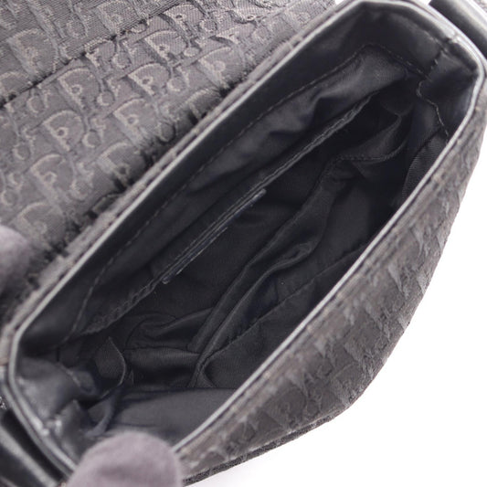 Dior street chic trotter Shoulder Bag Black canvas leather 2101219658162