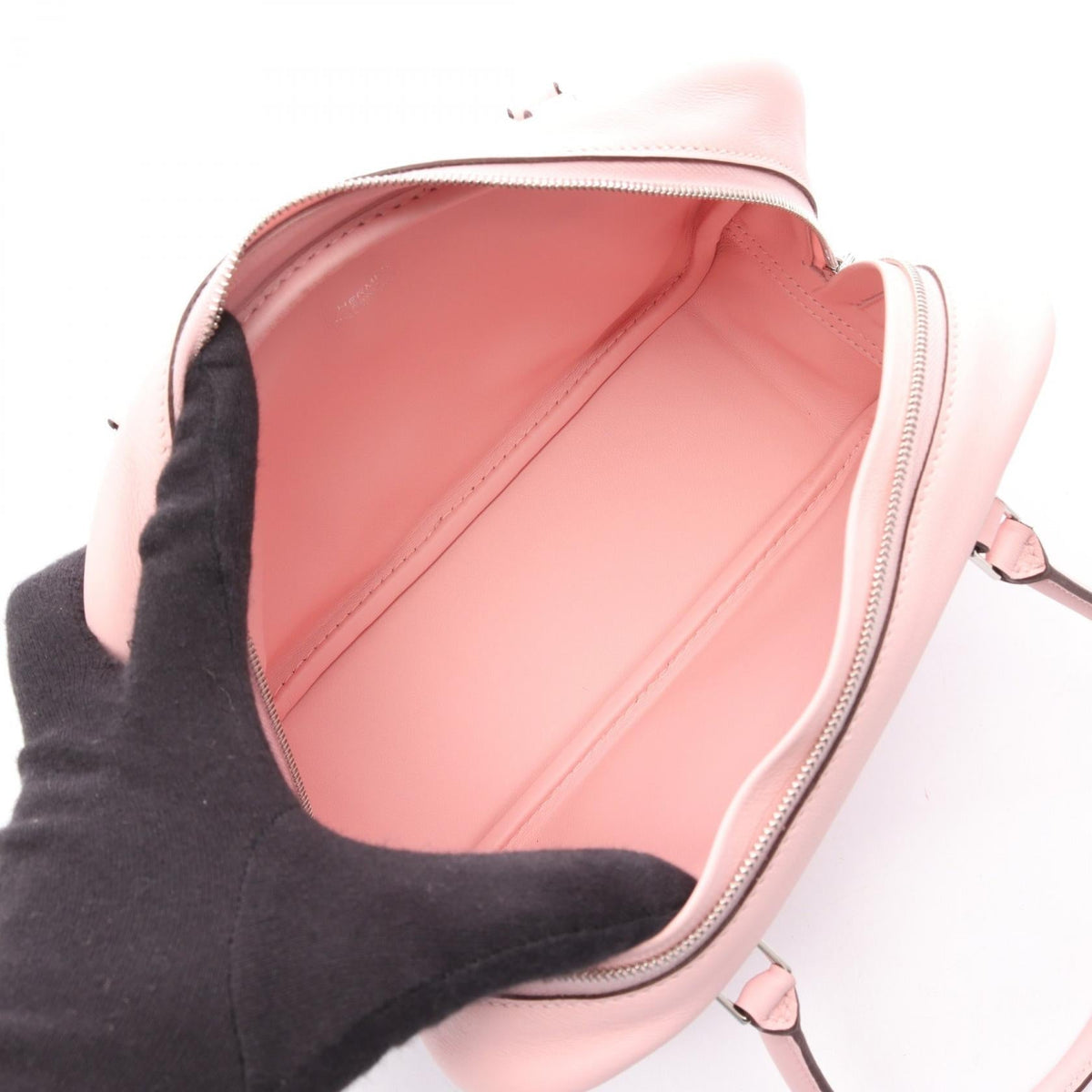 HERMES Mini Plume 20 Rose sakura HandbagRose sakura Rose sakura Pink Vaux Swift leather leather 2101219648026