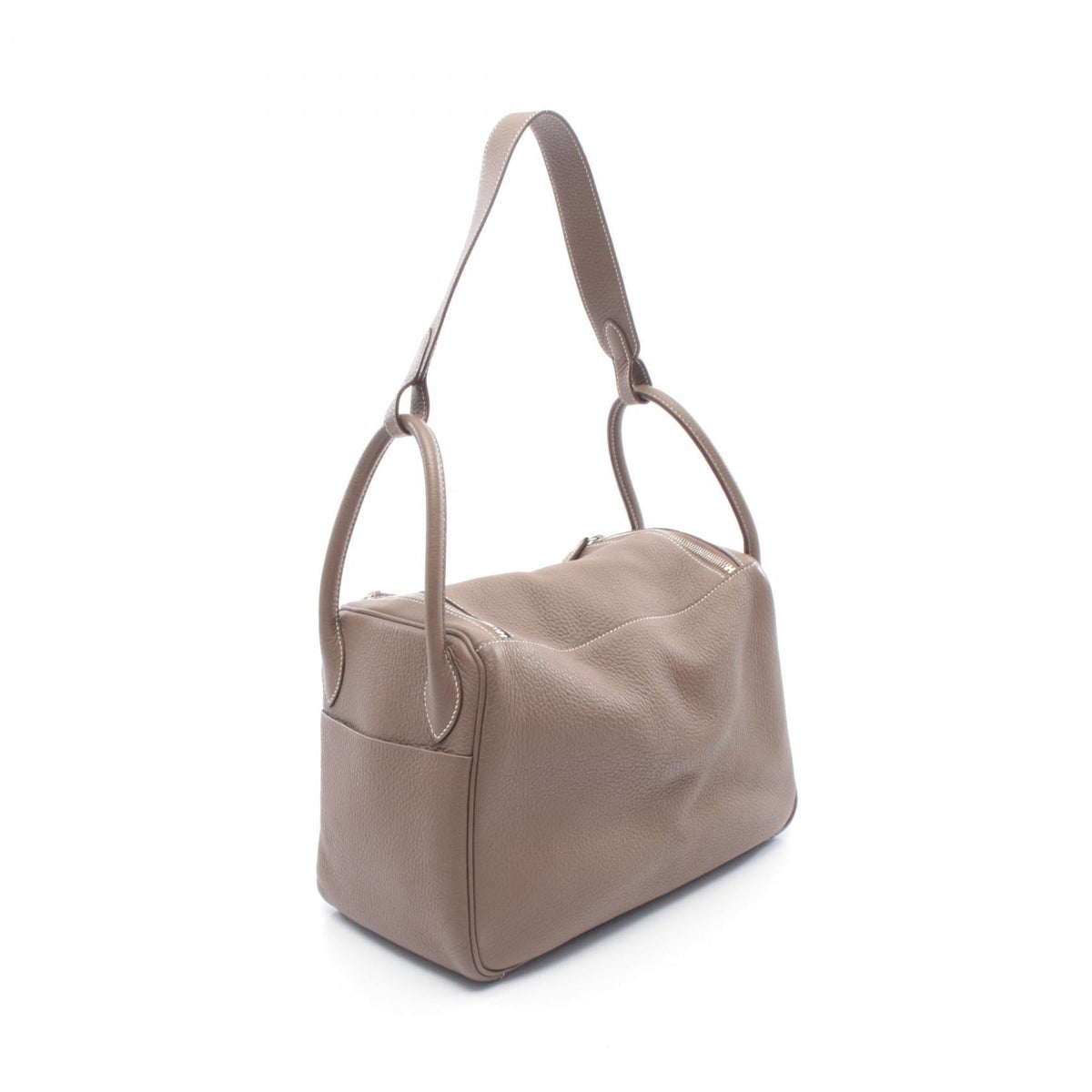 HERMES Lindy 30 Shoulder Bag Gray Taurillon Clemence leather Taurillon Clemence 2101219629872