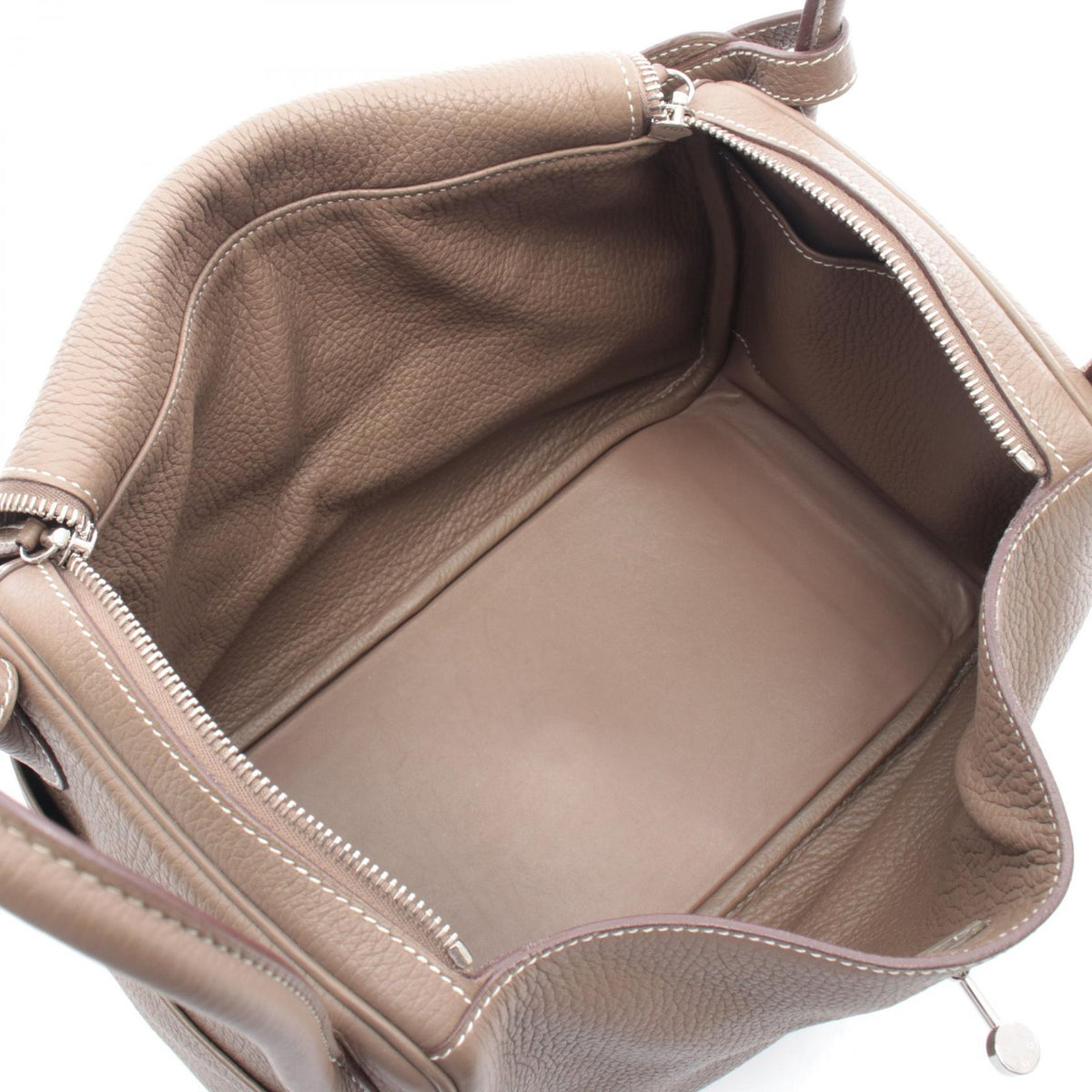 HERMES Lindy 30 Shoulder Bag Gray Taurillon Clemence leather Taurillon Clemence 2101219629872