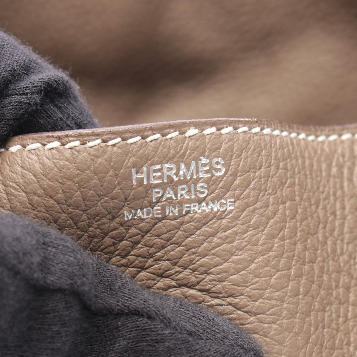 HERMES Lindy 30 Shoulder Bag Gray Taurillon Clemence leather Taurillon Clemence 2101219629872