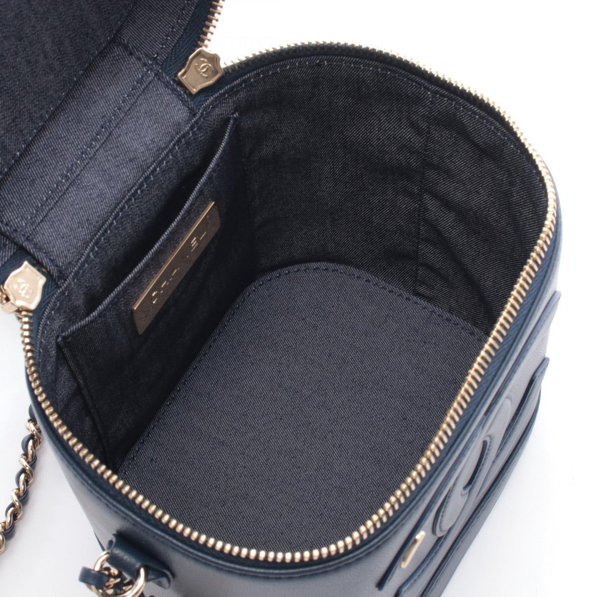 CHANEL Navy COCO Mark Lambskin (sheep leather) AS0323 2101219626901