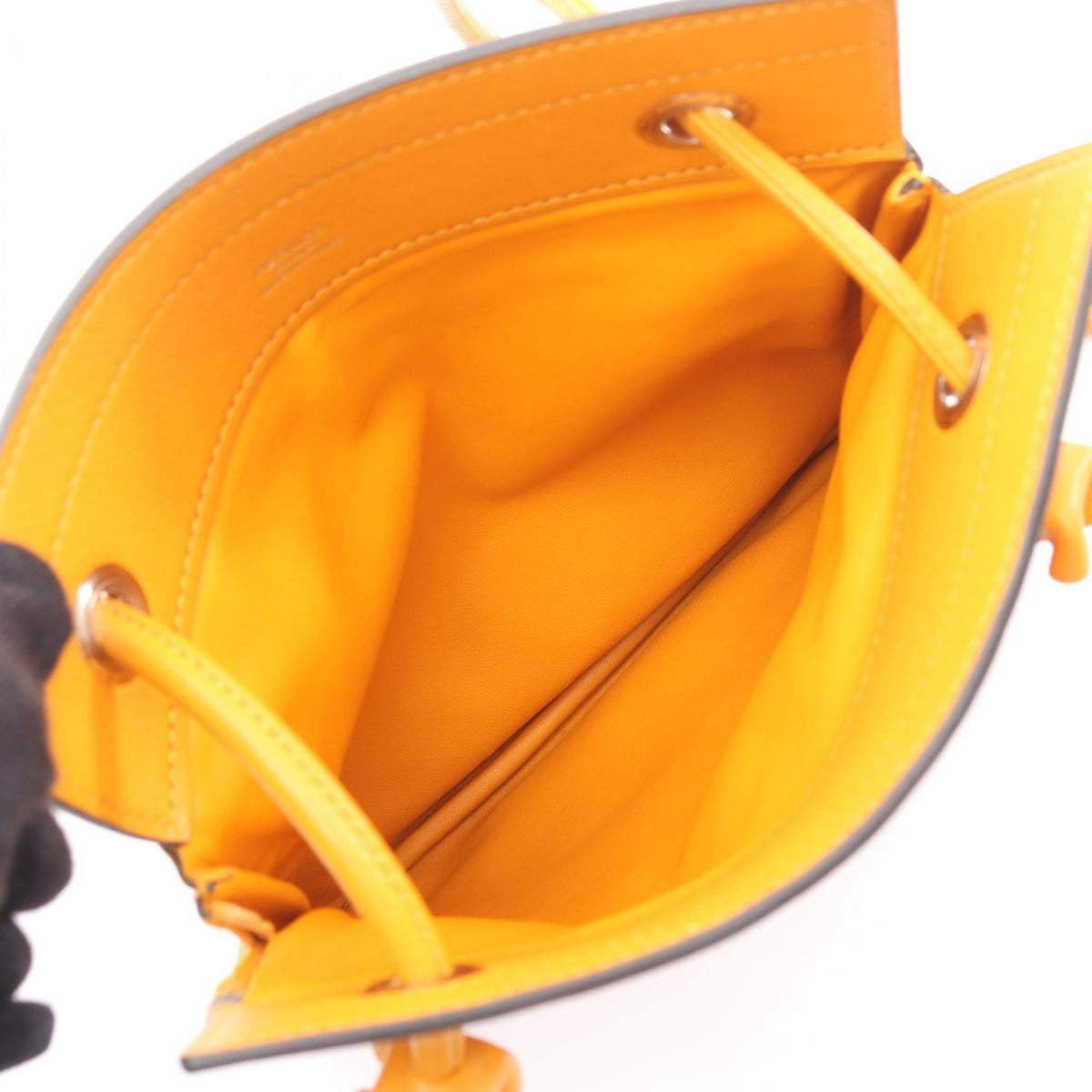 HERMES Sac Aline Mini Moutarde Shoulder BagMoutarde Moutarde Orange Vaux Swift leather leather 2101219625546