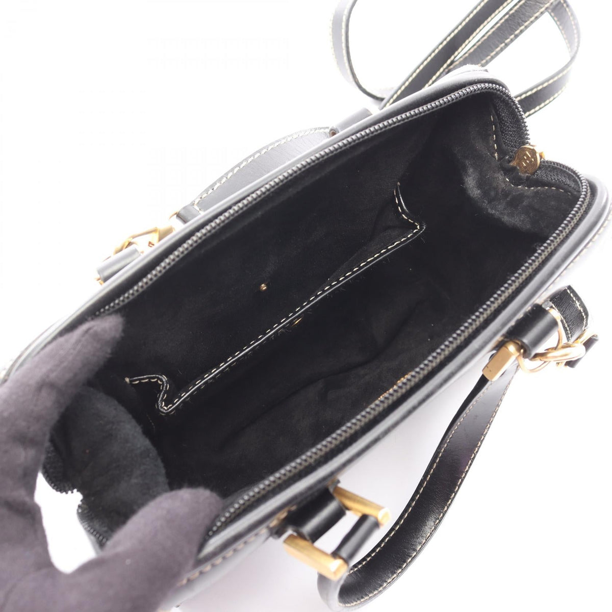 FENDI Handbag Black leather 2101219624815