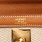 HERMES Kelly 32 HandbagEcru Ecru Beige/Brown/Gold Toile H canvas leather Toile H / Courchevel 2101219615578