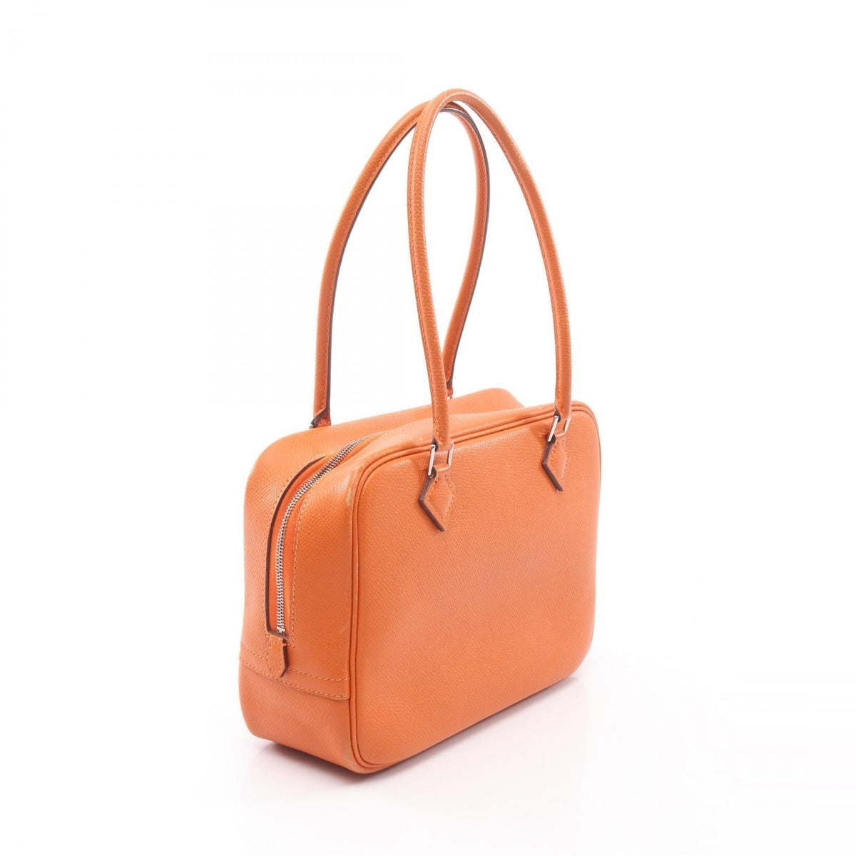 HERMES Mini plum 20 HandbagOrange Orange Orange Epsom leather Calfskin (cowhide) Epsom 2101219822990