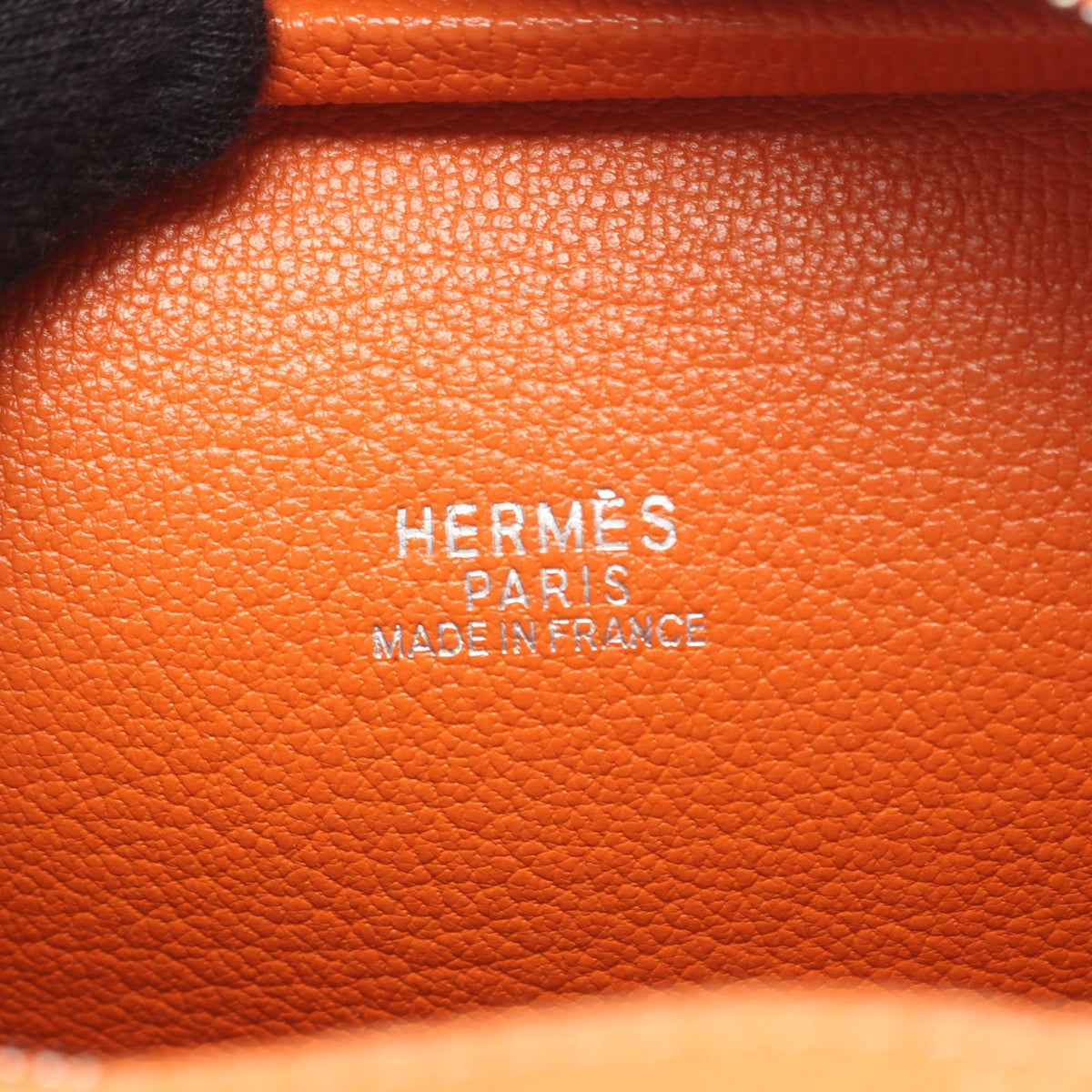 HERMES Mini plum 20 HandbagOrange Orange Orange Epsom leather Calfskin (cowhide) Epsom 2101219822990