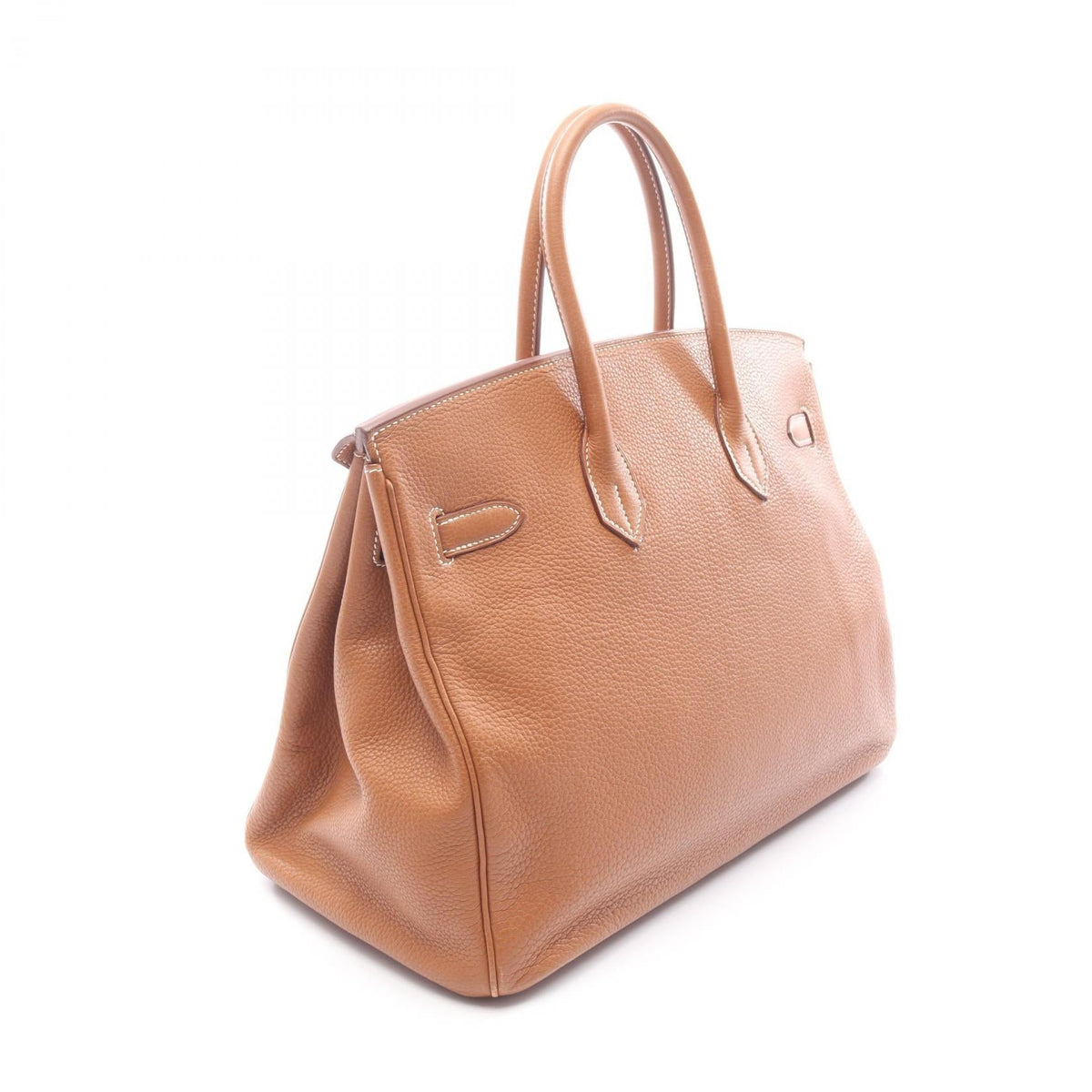 HERMES Birkin 35 Gold HandbagGold Gold Brown Taurillon Clemence leather 2101219822983
