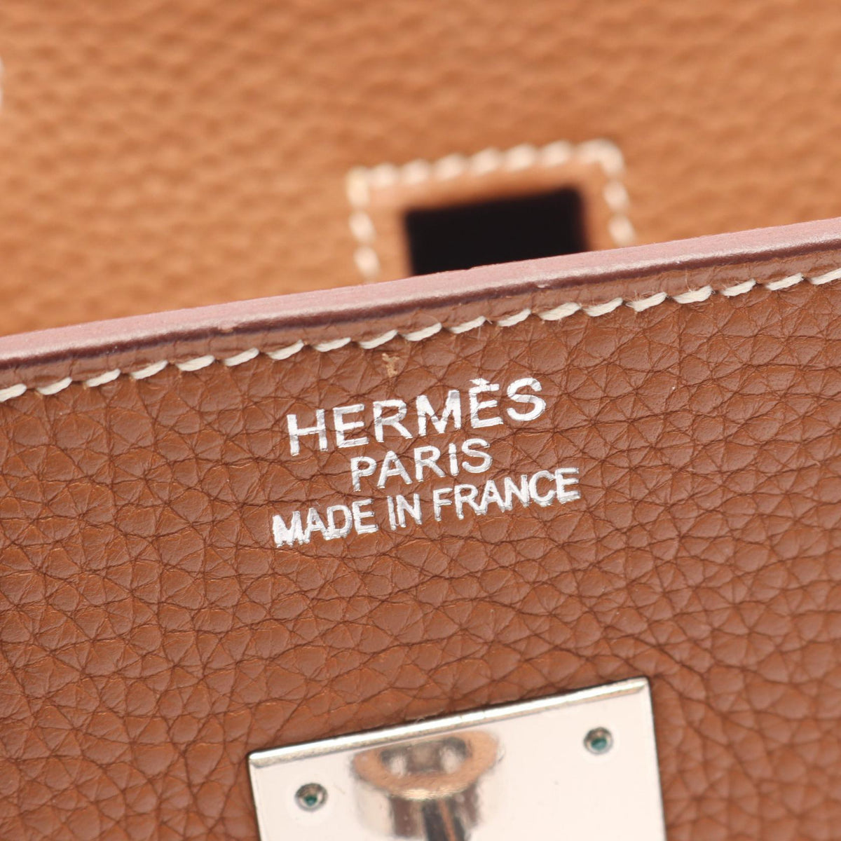 HERMES Birkin 35 Gold HandbagGold Gold Brown Taurillon Clemence leather 2101219822983
