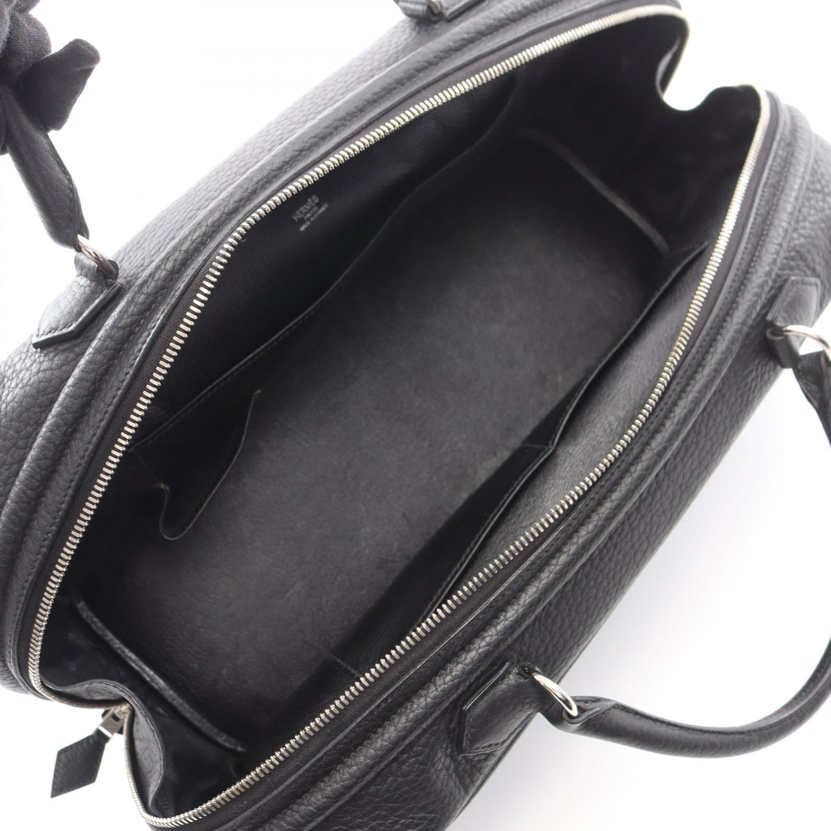 HERMES Sac Anvi 36 HandbagNoir Black Noir Black Black Fjord leather leather Fjord leather 2101219822785
