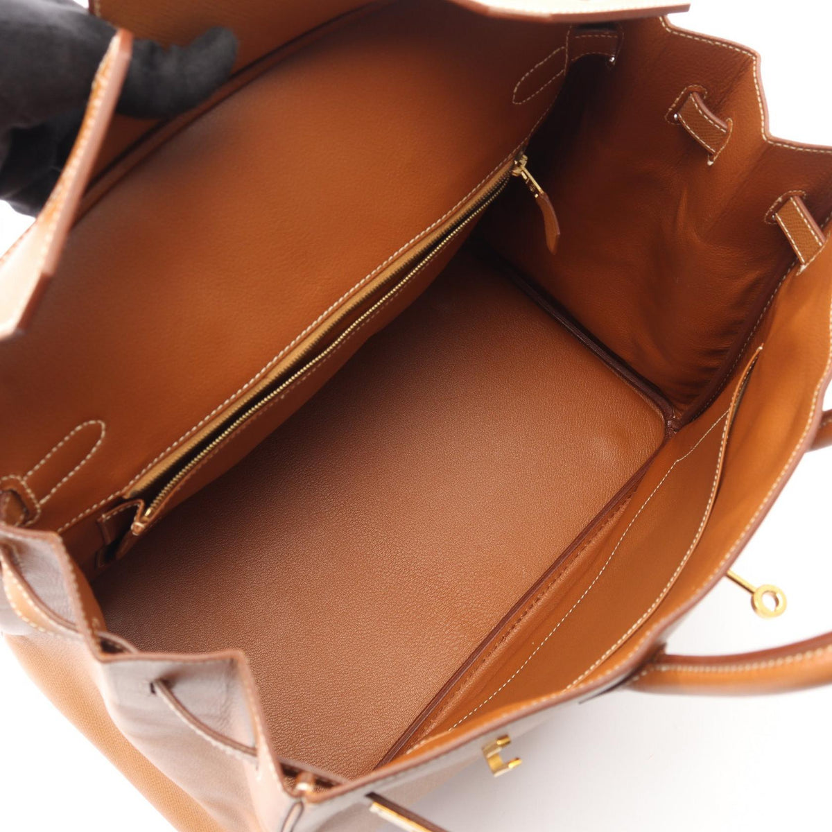 HERMES Birkin 35 HandbagGold Gold Brown Courchevel leather Courchevel 2101219822501