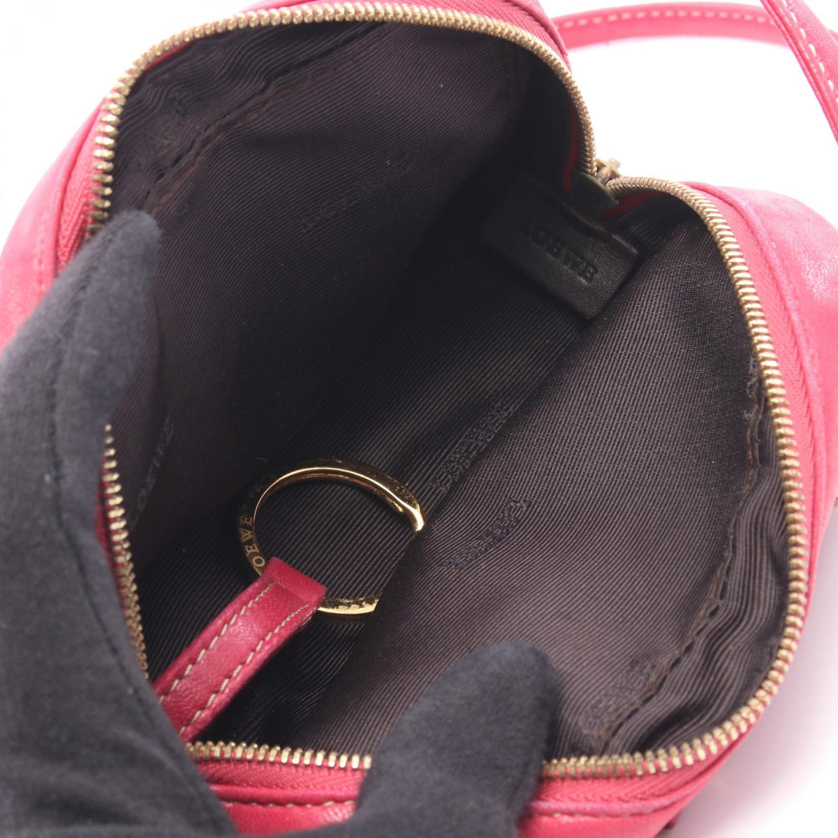 LOEWE Amazona Micro Mini 2WAY Handbag Pink leather 2104102504904