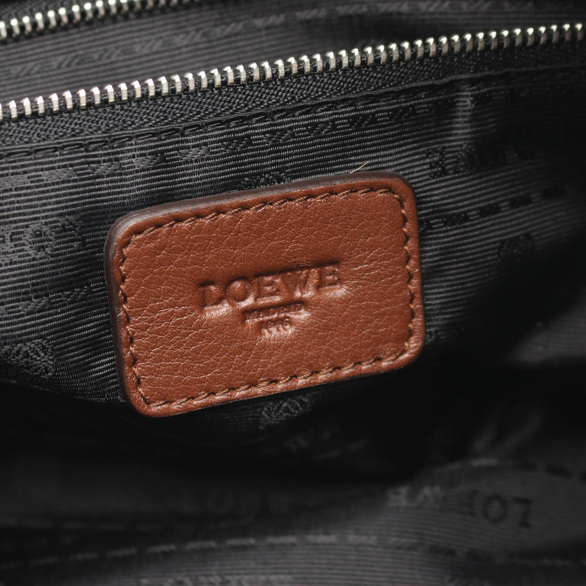 LOEWE Heritage Tote Bag Brown leather 2101219817439