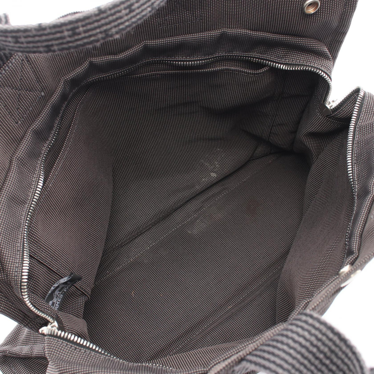 HERMES HerlineMM Tote Bag Gray Other Nylon canvas 2101219817279