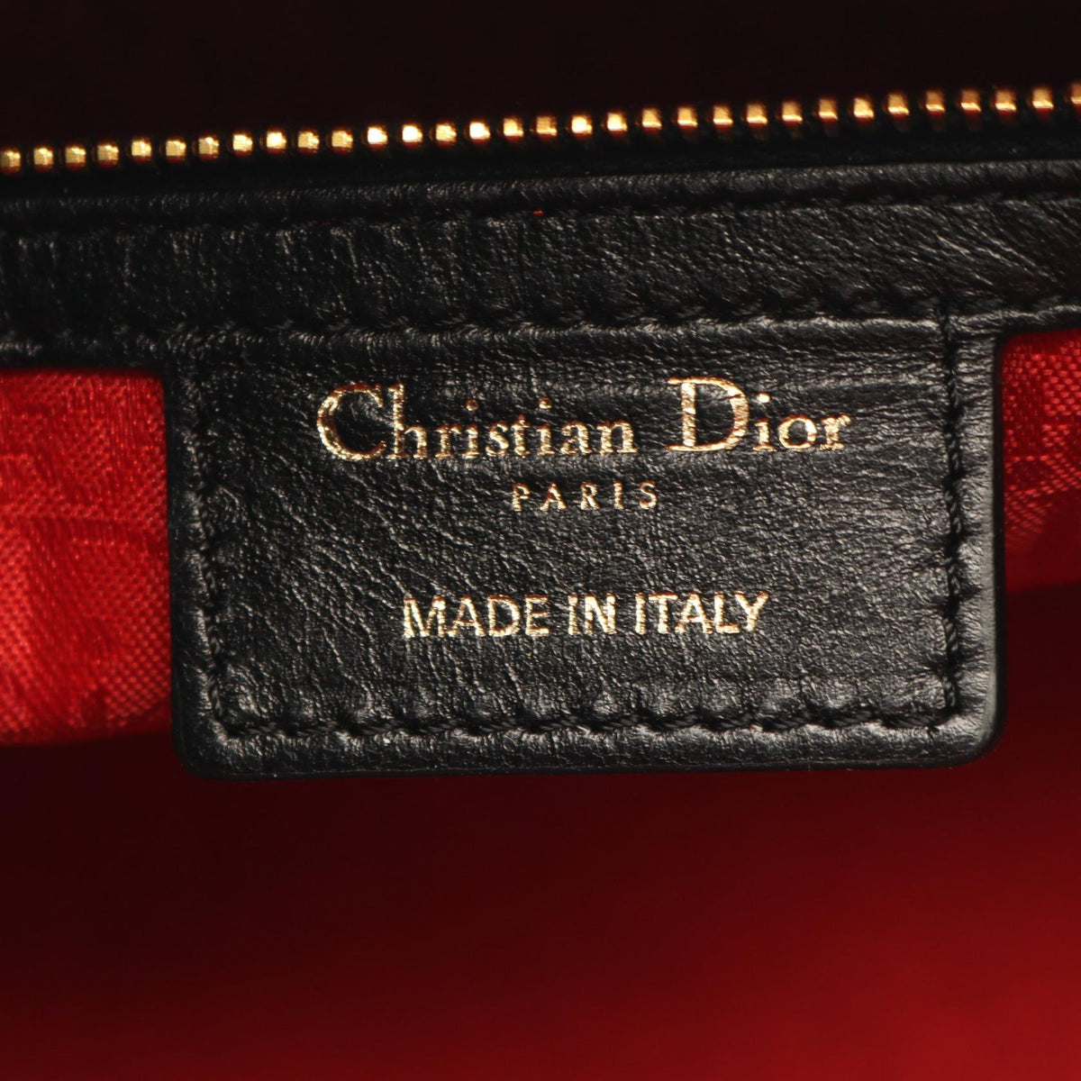 Dior Lady Christian Dior Large Cannage 2WAY Handbag Black leather 2101219812557