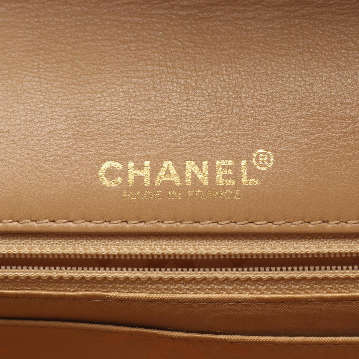 CHANEL Beige Wild Stitch Antique Gold Hardware leather 2101219807959
