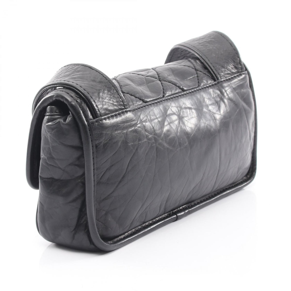 CHANEL Black Matelasse COCO Mark Logo Embossed Calfskin (cowhide) 2101219807379