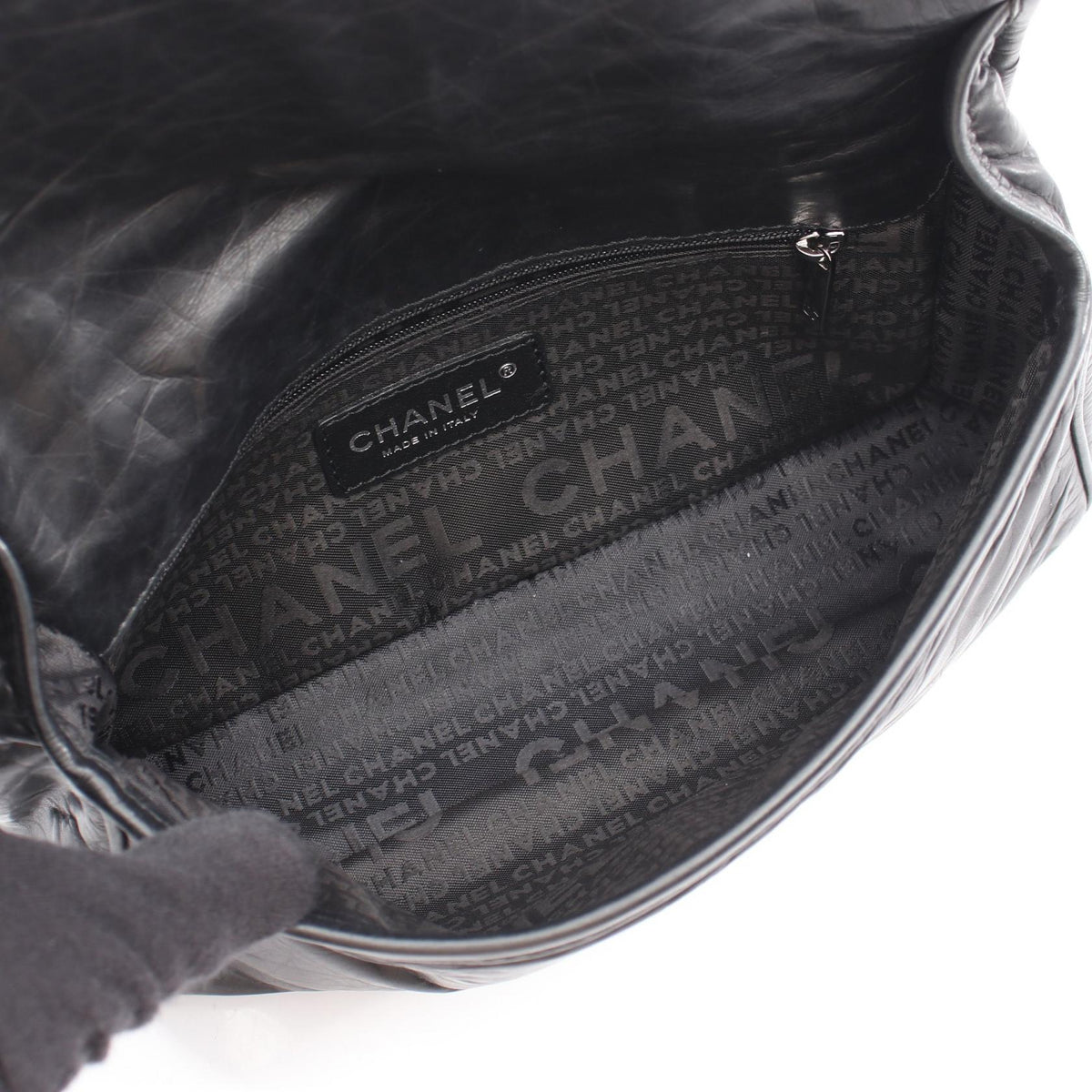 CHANEL Black Matelasse COCO Mark Logo Embossed Calfskin (cowhide) 2101219807379