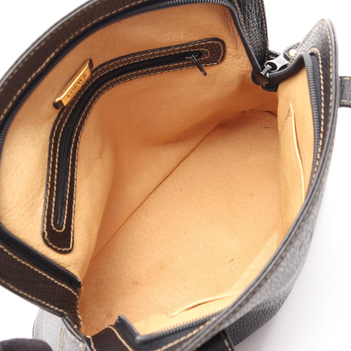 LOEWE Tote Bag Black leather 2101219803777