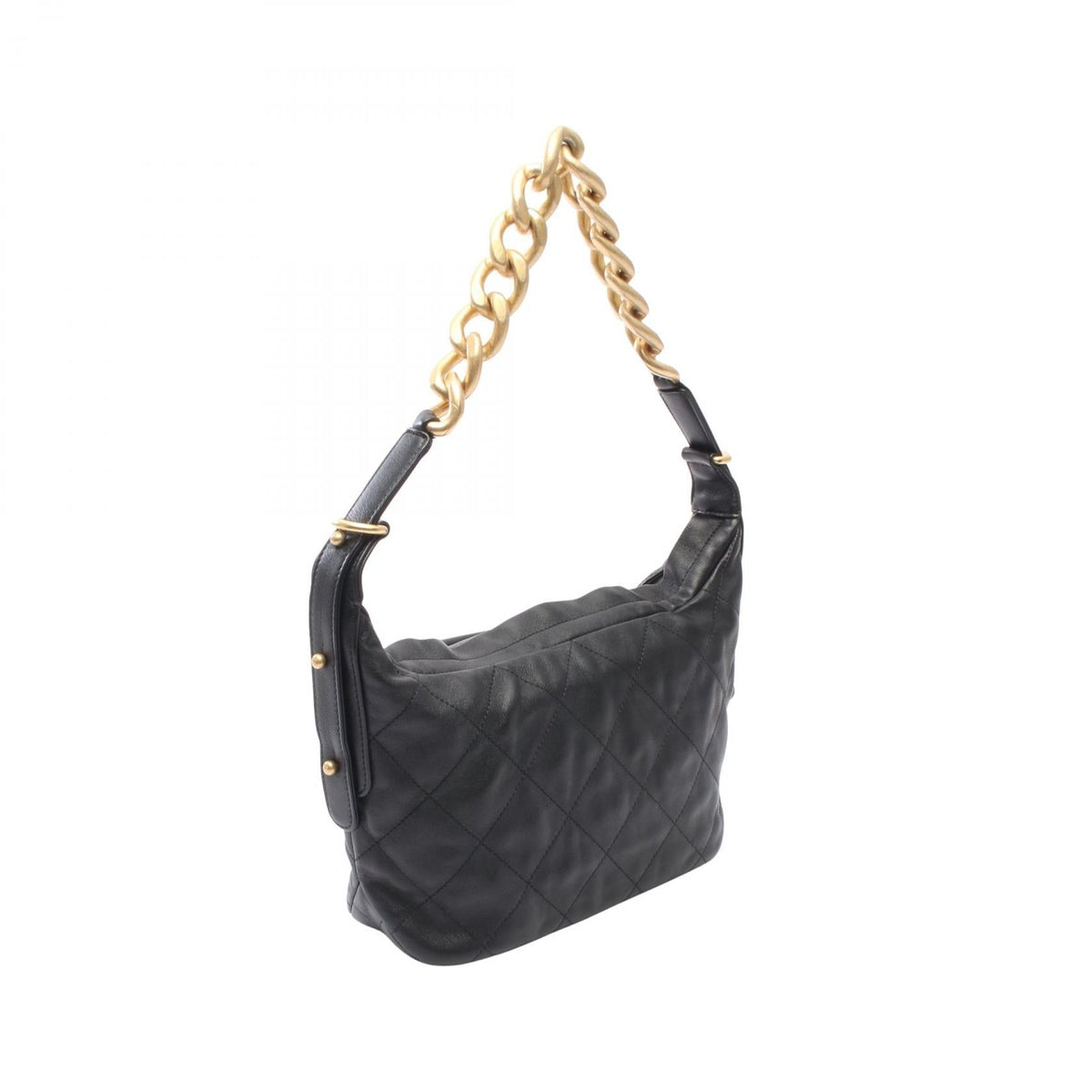 CHANEL Black Matelasse hobo bag Lambskin (sheep leather) 2101219790282