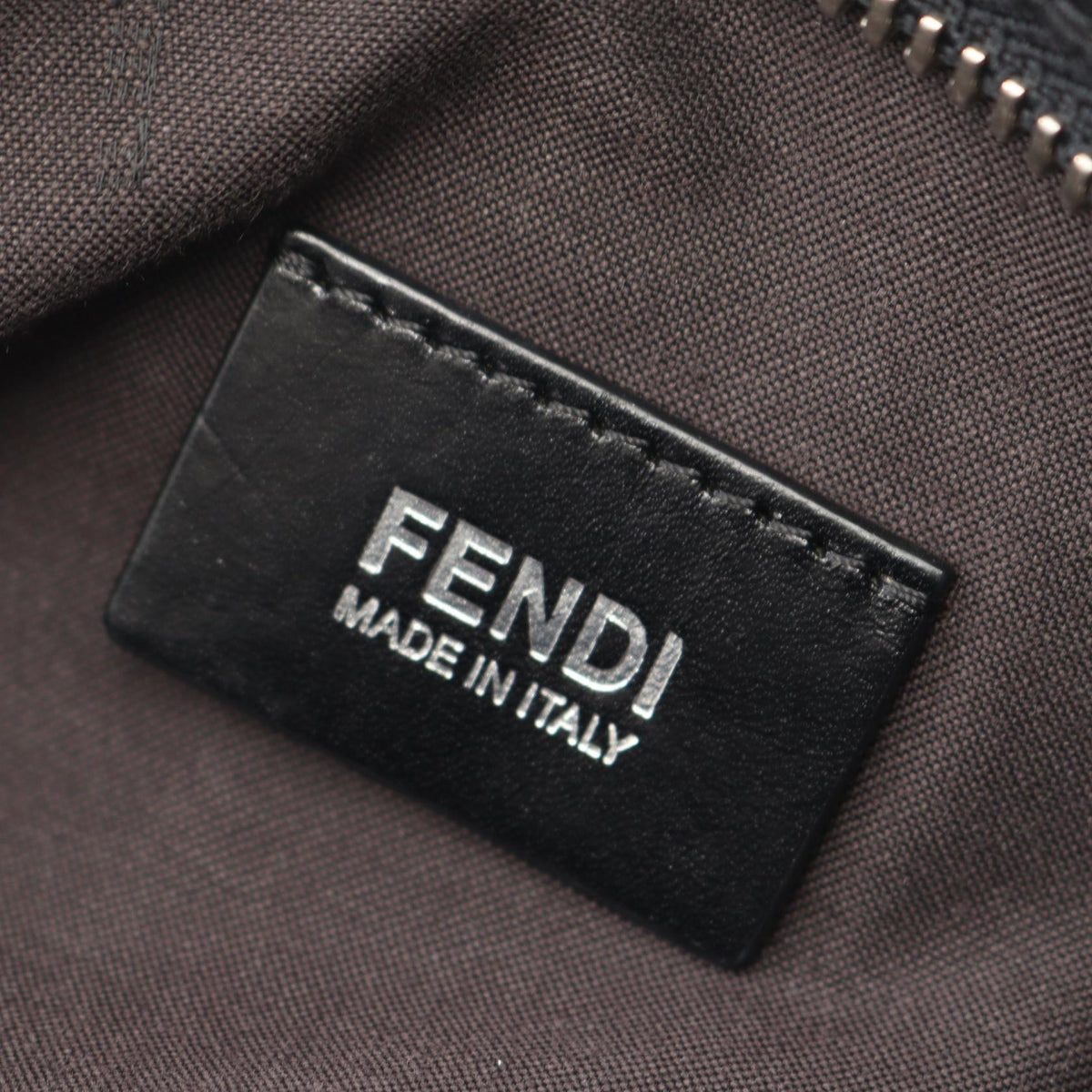 FENDI Zucca Belt Bag Waist bag Black Nylon�leather 7VA280 2101219790275