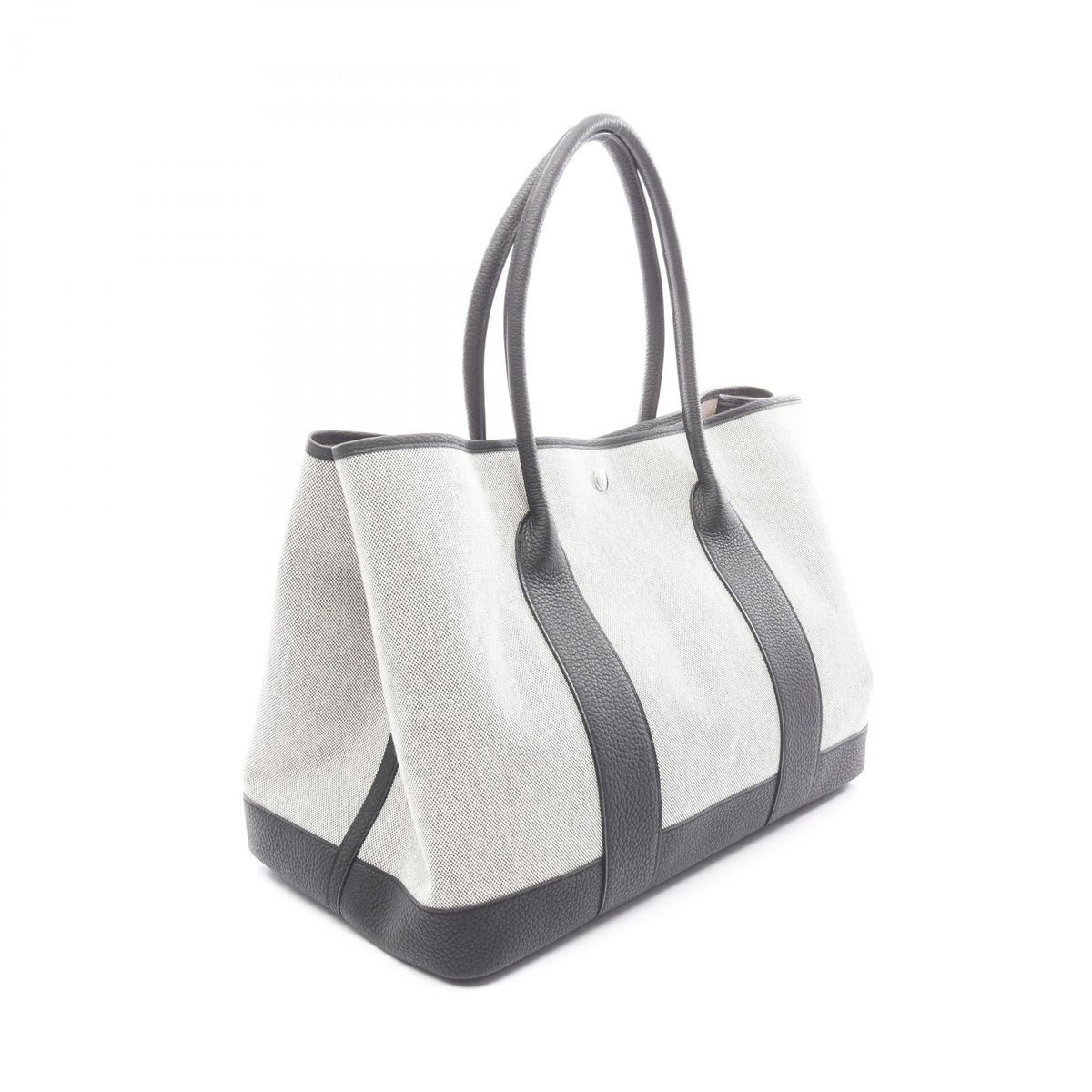 HERMES Neo Garden 41 Voyage Tote BagEcru Ecru Gray/Black Negonda leather canvas leather Toile H Viking / Negonda leather 2101219789989