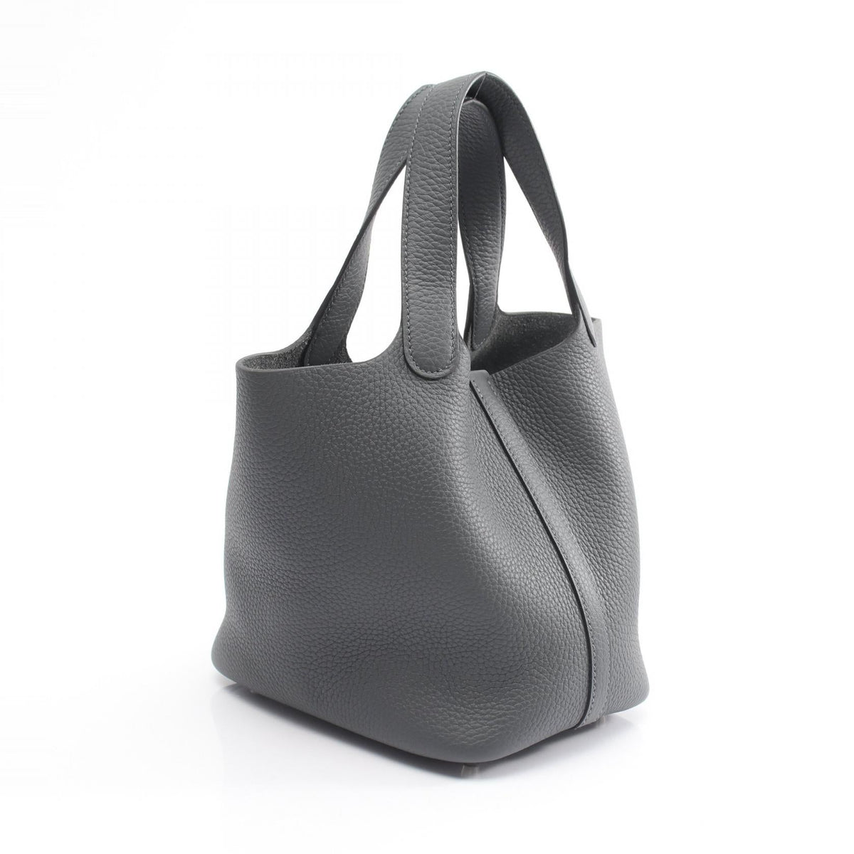 HERMES Picotin Lock PM Gris Misty Handbag Gray Taurillon Clemence leather Taurillon Clemence 2106800628371