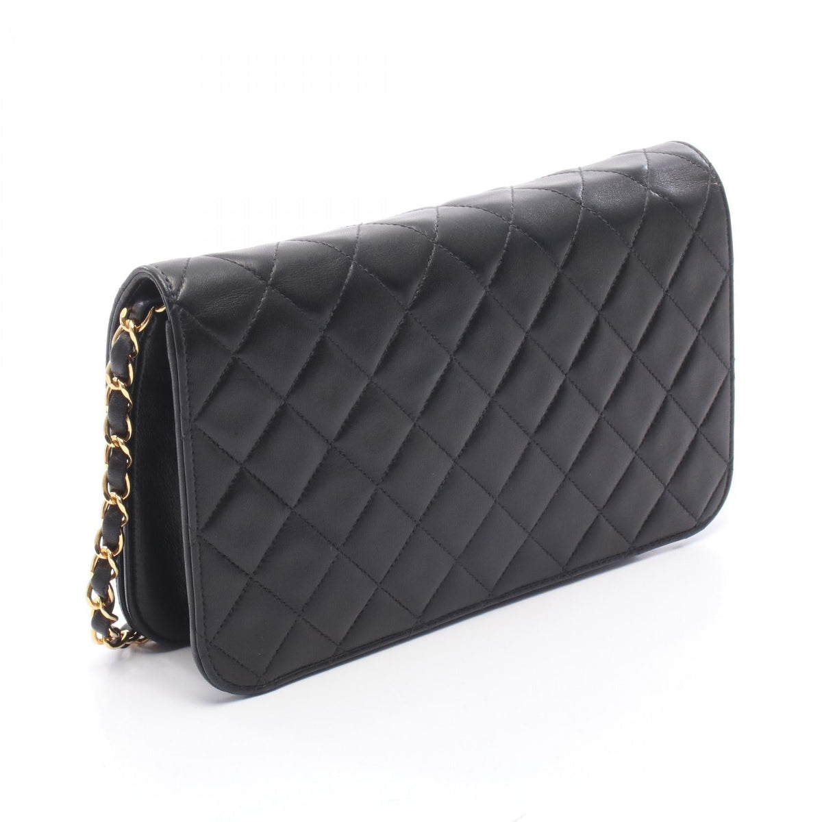 CHANEL Black Matelasse full flap Lambskin (sheep leather) 2101219832630