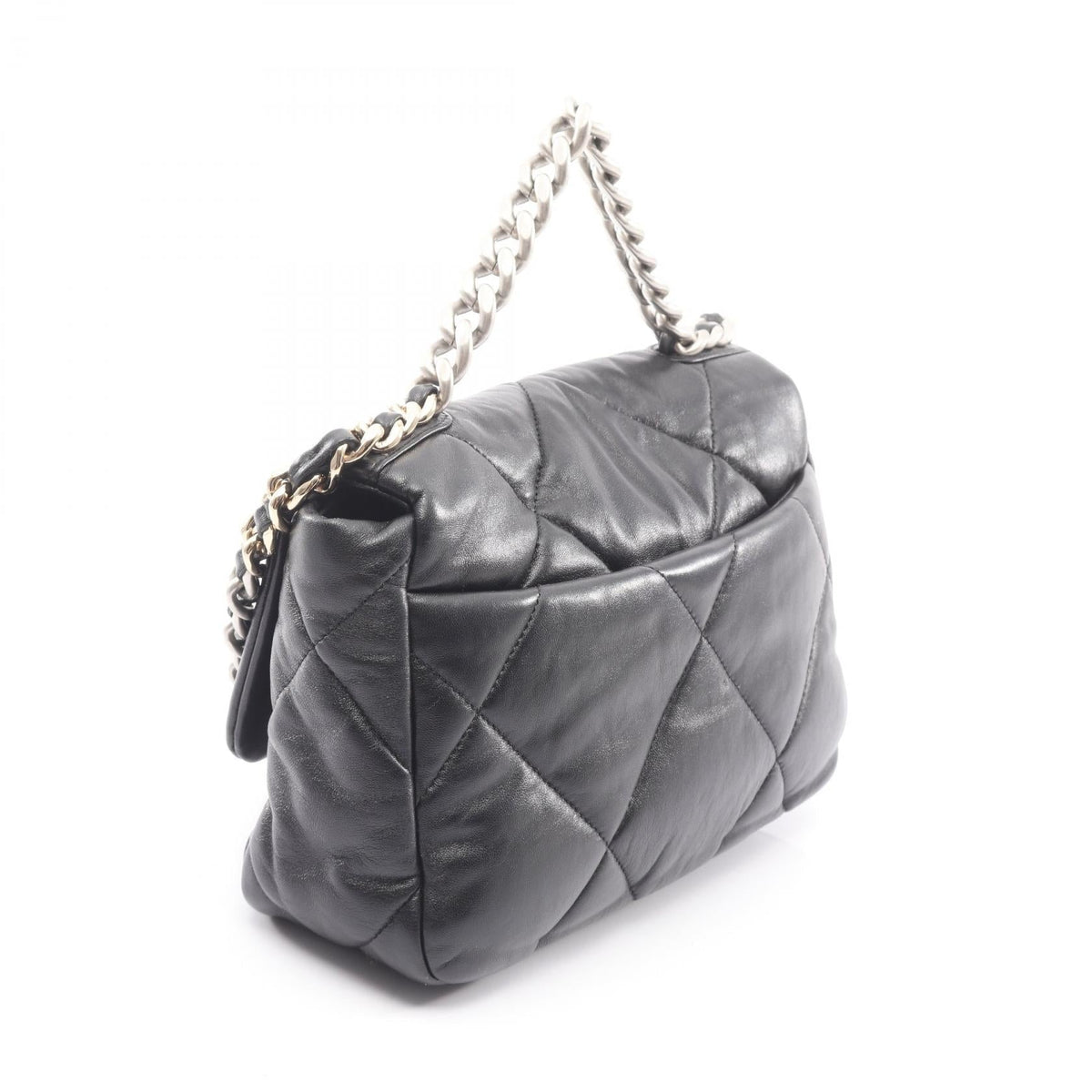 CHANEL Black 19 dix-neuf 19 Matelasse Combination Metal Fittings 2WAY Lambskin (sheep leather) AS1160 2101219830926