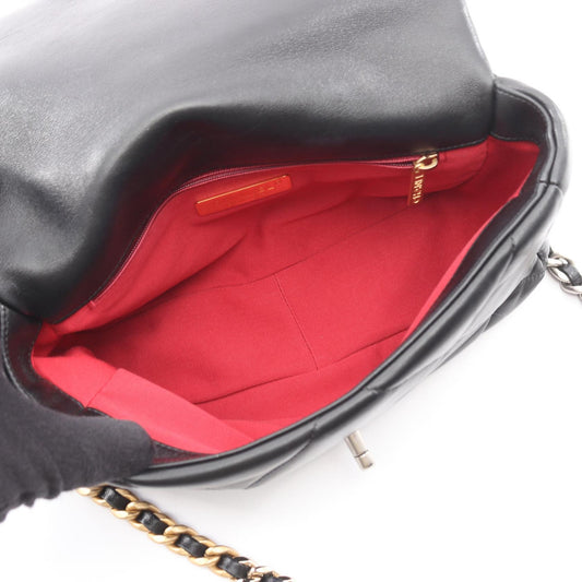 CHANEL Black 19 dix-neuf 19 Matelasse Combination Metal Fittings 2WAY Lambskin (sheep leather) AS1160 2101219830926