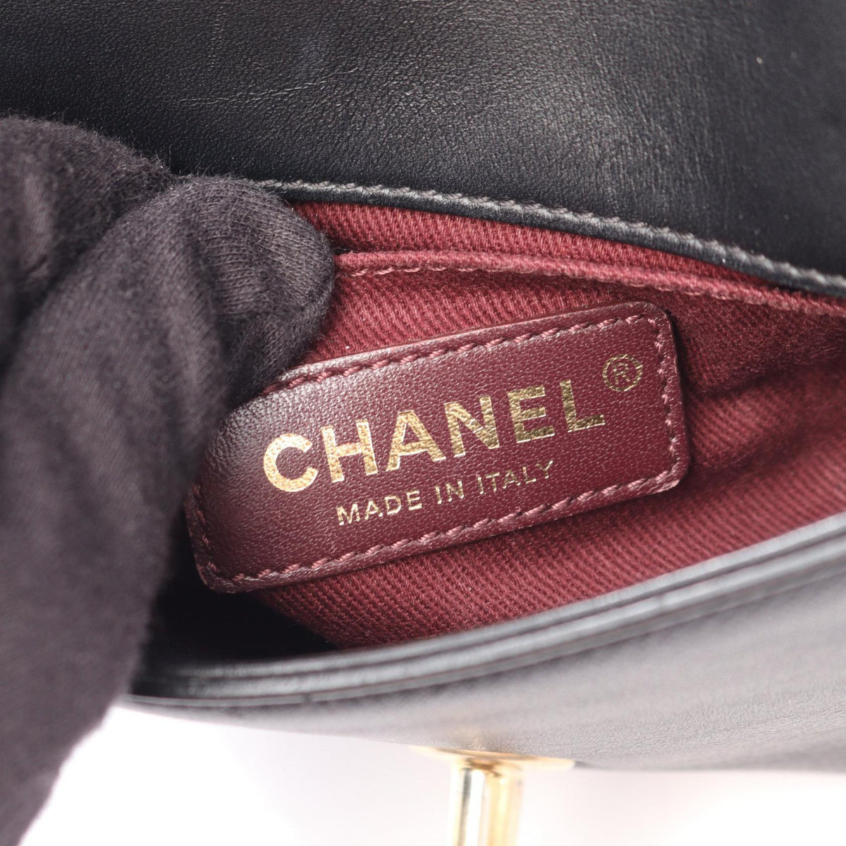 CHANEL Black Matelasse 2WAY leather 2101219830520