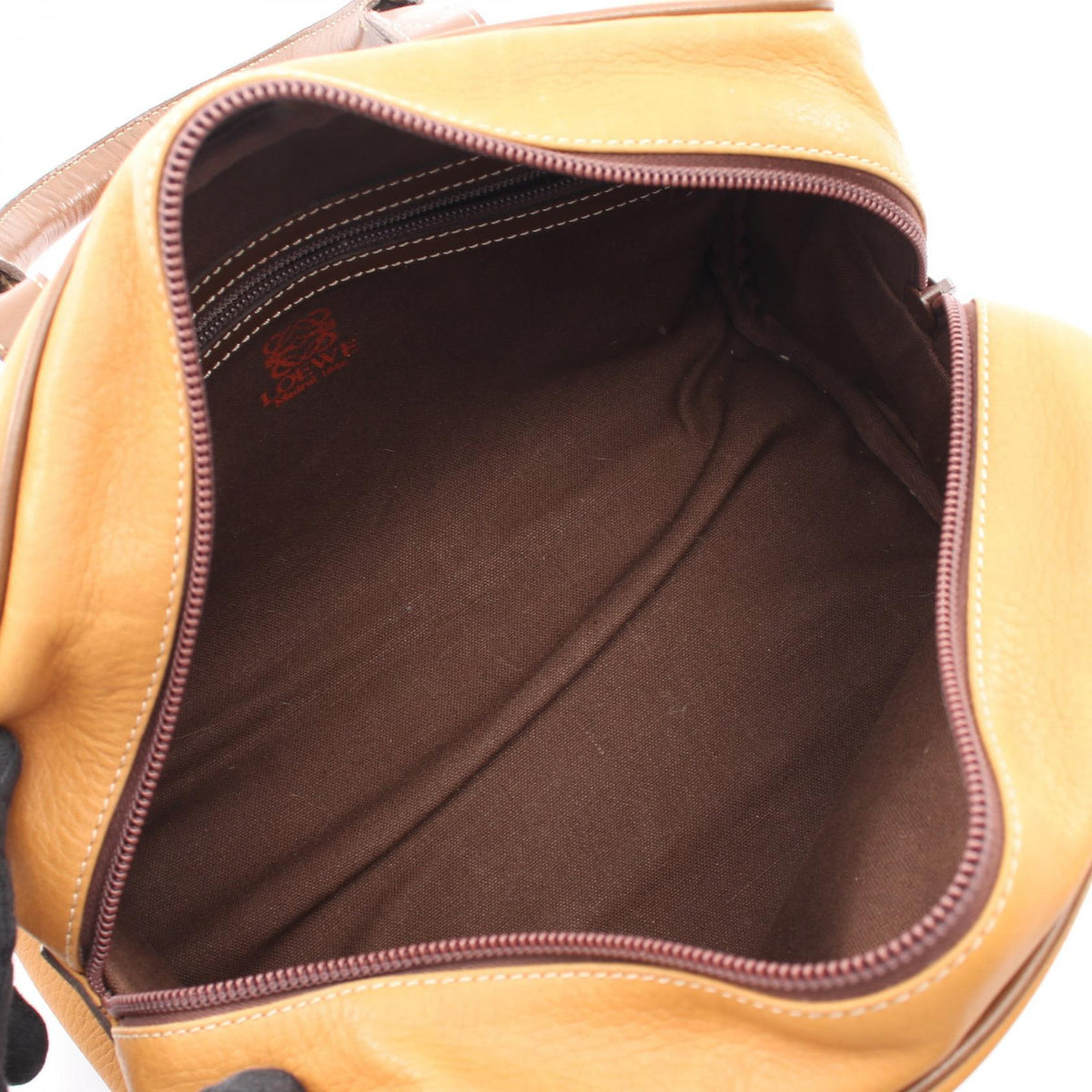 LOEWE anagram Tote Bag Brown leather 2101219829838