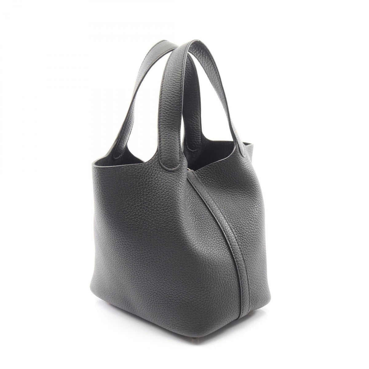 HERMES Picotin Lock PM Handbag Black Taurillon Clemence leather Taurillon Clemence 2101219826677