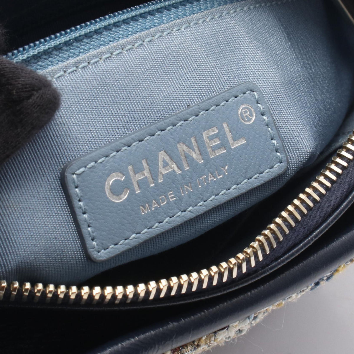 CHANEL Navy/Multicolor Gabriel De Chanel Small Hobo Fabric�leather 2107601150559