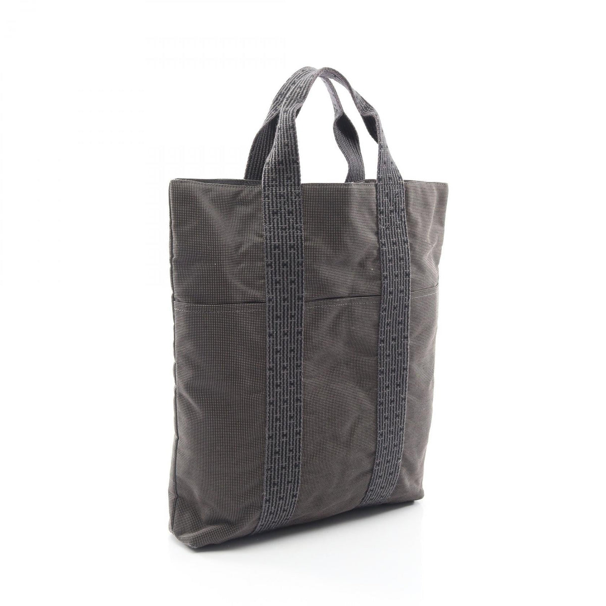 HERMES Herline Cabas Tote Bag Gray Other Nylon canvas 2100301249707