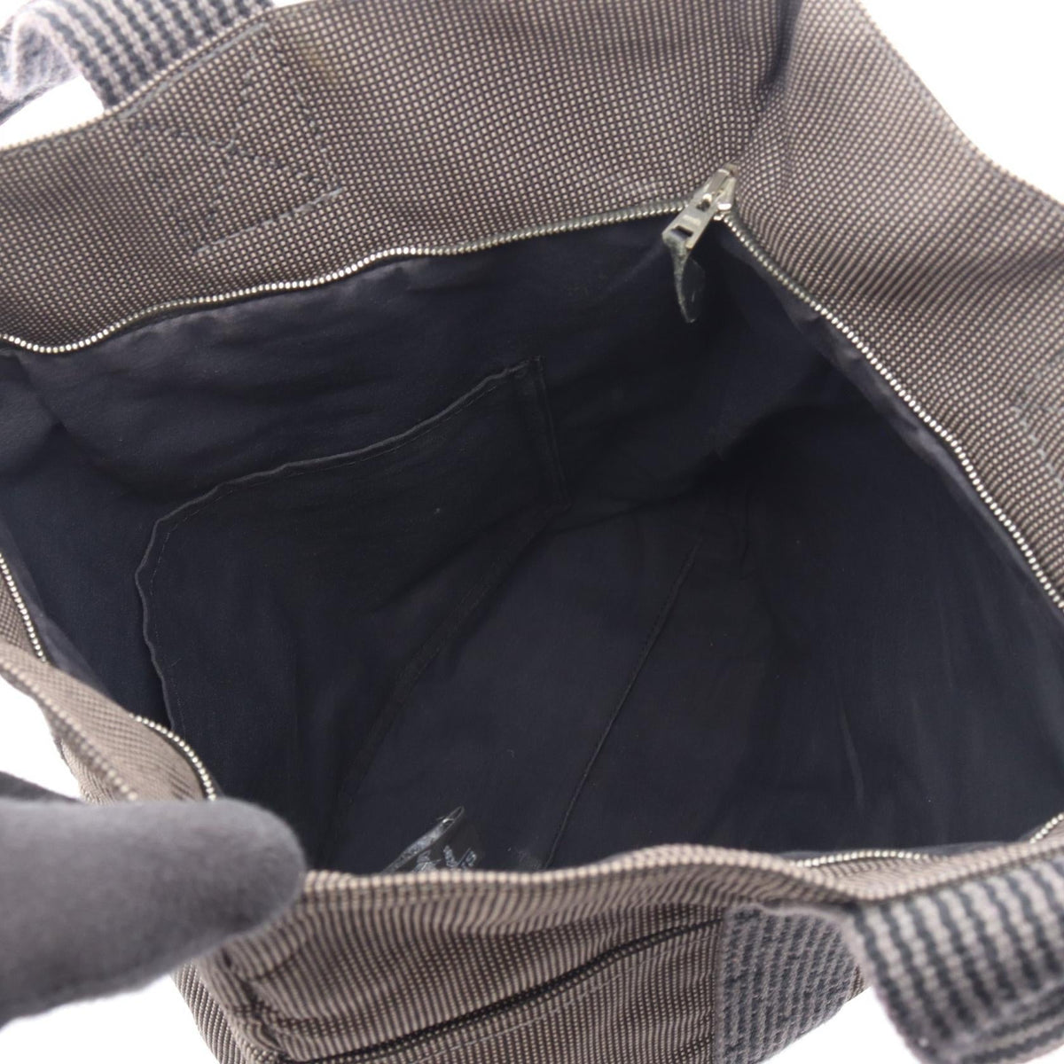 HERMES Herline Cabas Tote Bag Gray Other Nylon canvas 2100301249707