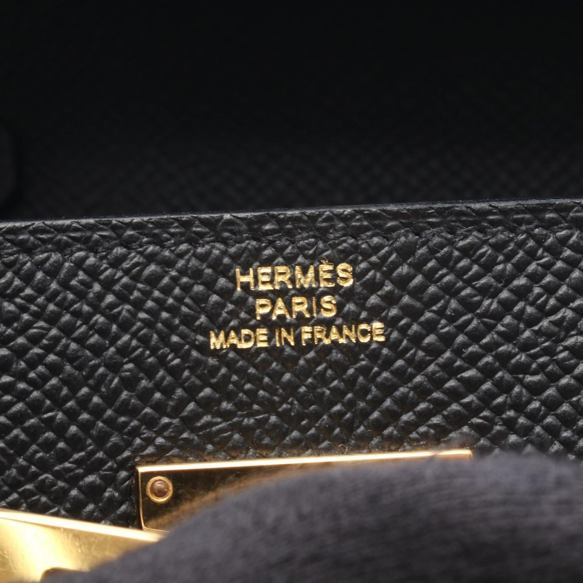 HERMES Kelly to go Shoulder Bag Black Epsom leather Epsom 2101219887845