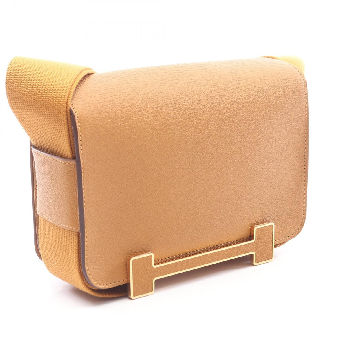 HERMES Geta Shoulder BagSesame Sesame Brown Chevre leather Chevre 2101219887838
