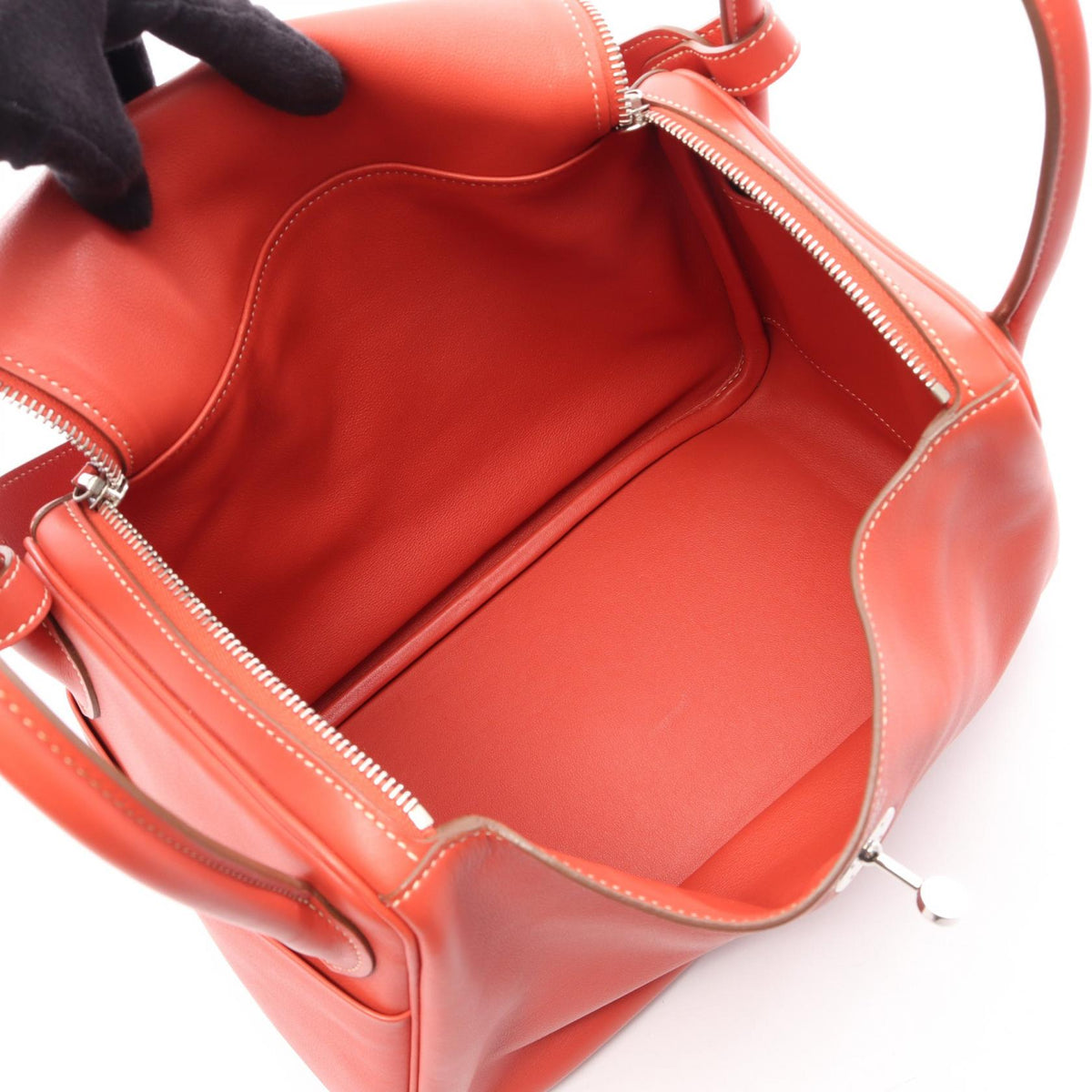 HERMES Lindy 30 Shoulder BagRosy Rosy Orange Vaux Swift leather leather Vaux Swift leather 2101219913445