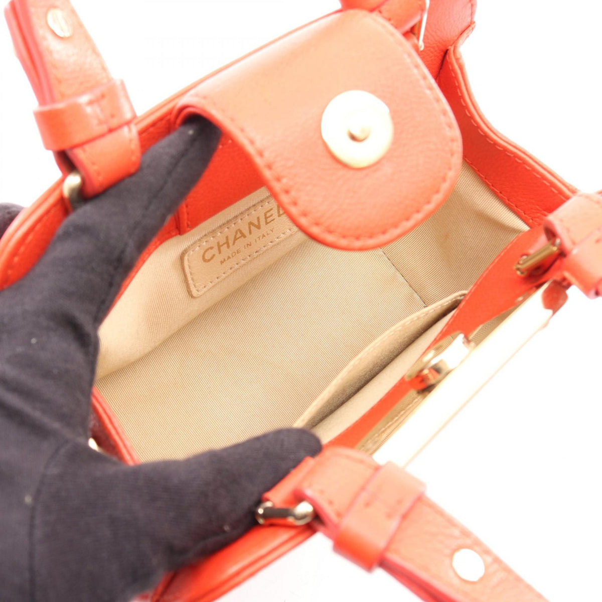 CHANEL Red Matelasse 2WAY leather 2104102516204
