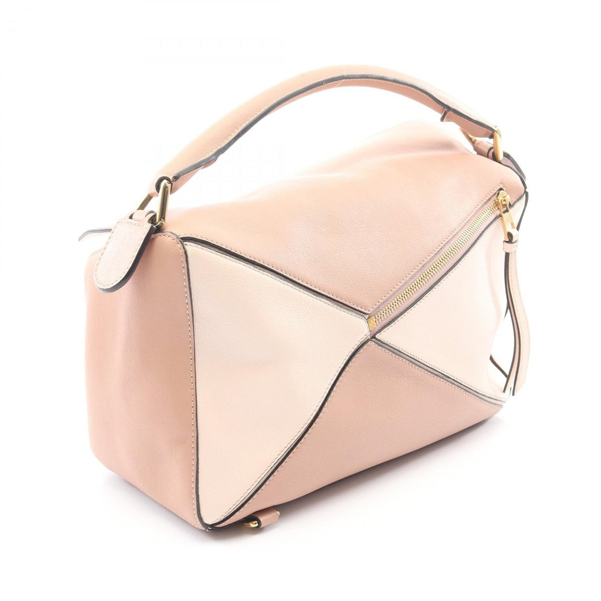 LOEWE Puzzle Bag Medium 2WAY Handbag Pink leather 2101220016487