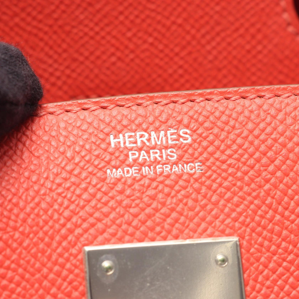 HERMES Birkin 30 HandbagRose jaipur Rose jaipur Red Epsom leather Calfskin (cowhide) Epsom 2101220016203