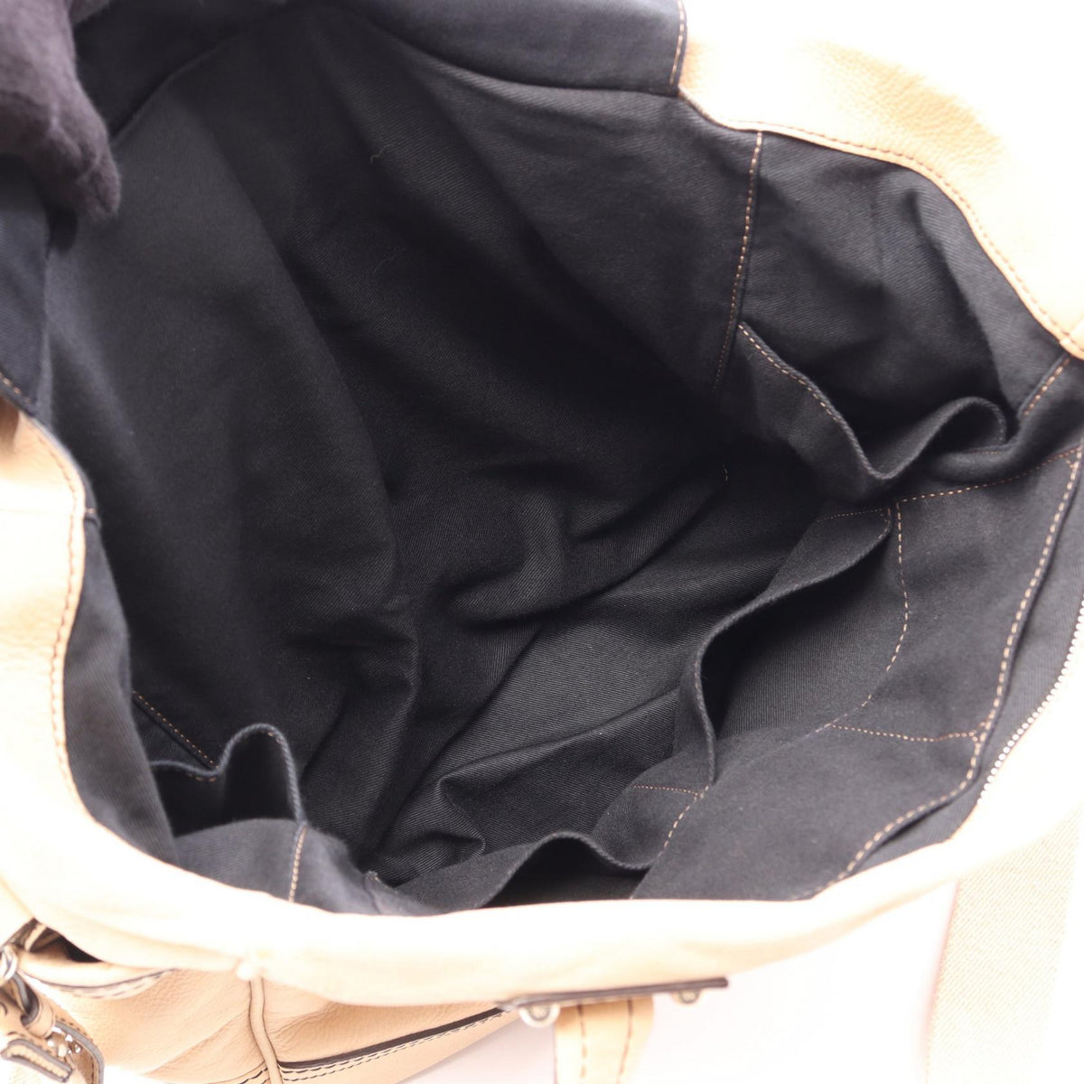 LOEWE Anagram 2WAY Tote Bag Beige leather 2101220017491