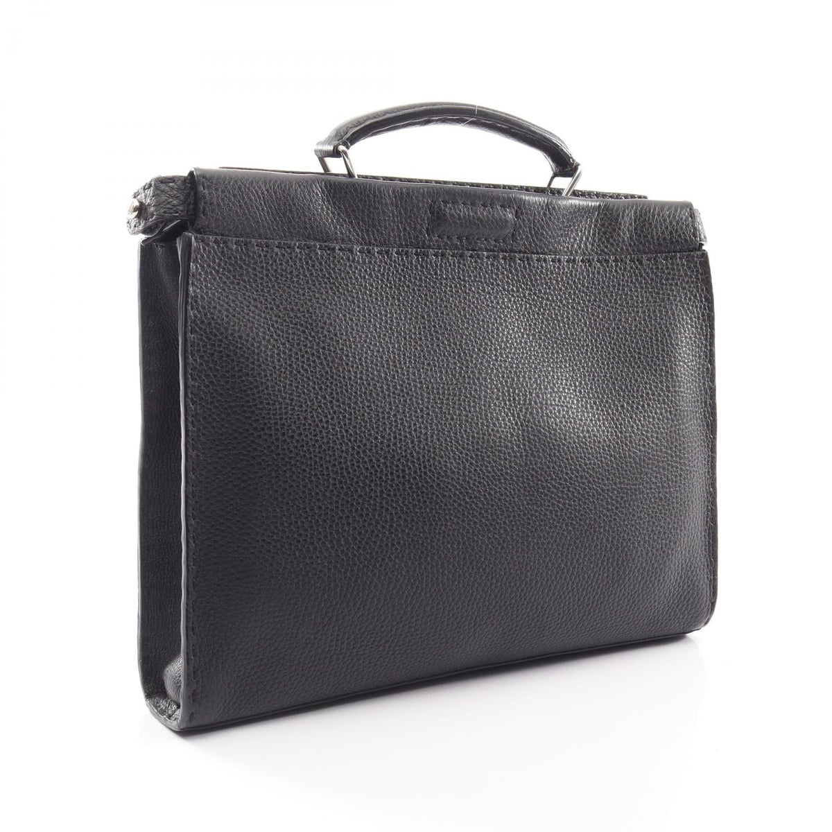 FENDI Peekaboo Fit 2WAY Business bag Black leather 7VA406 2101220017125