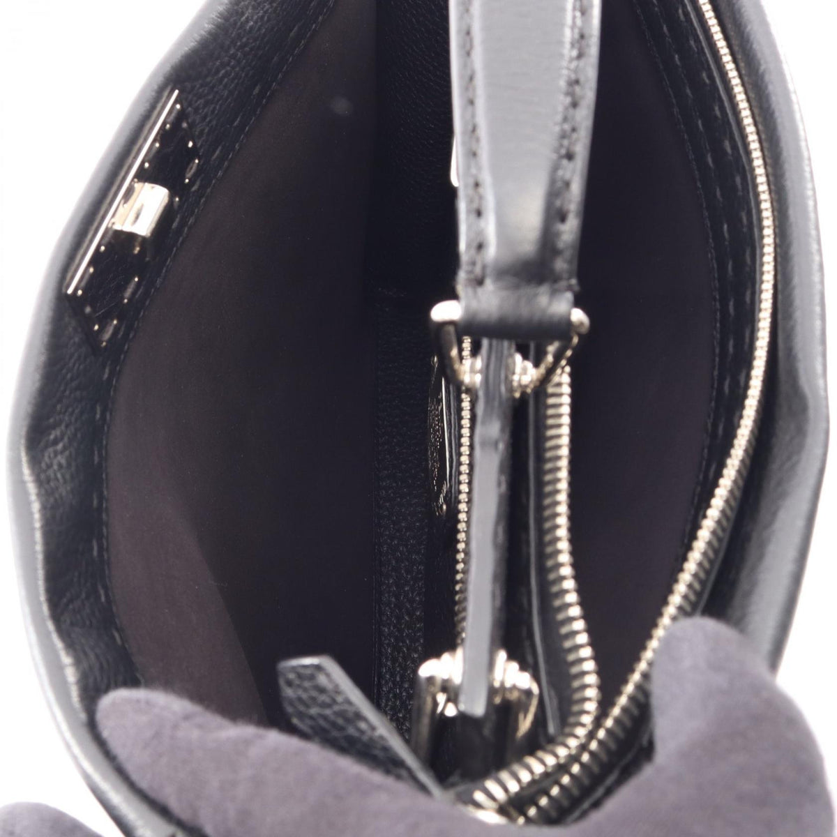 FENDI Peekaboo Fit 2WAY Business bag Black leather 7VA406 2101220017125