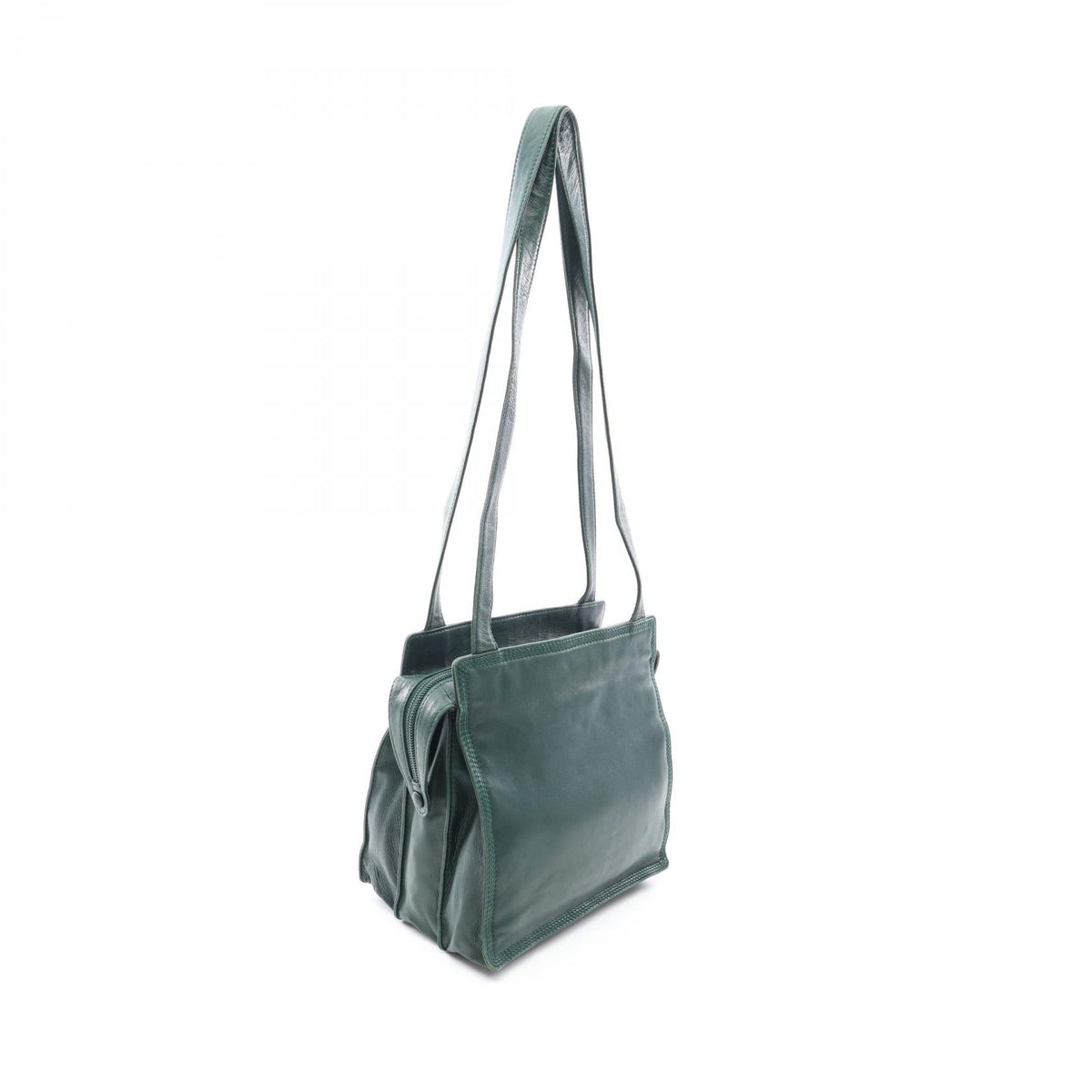 LOEWE anagram Tote Bag Green leather 2101220017040