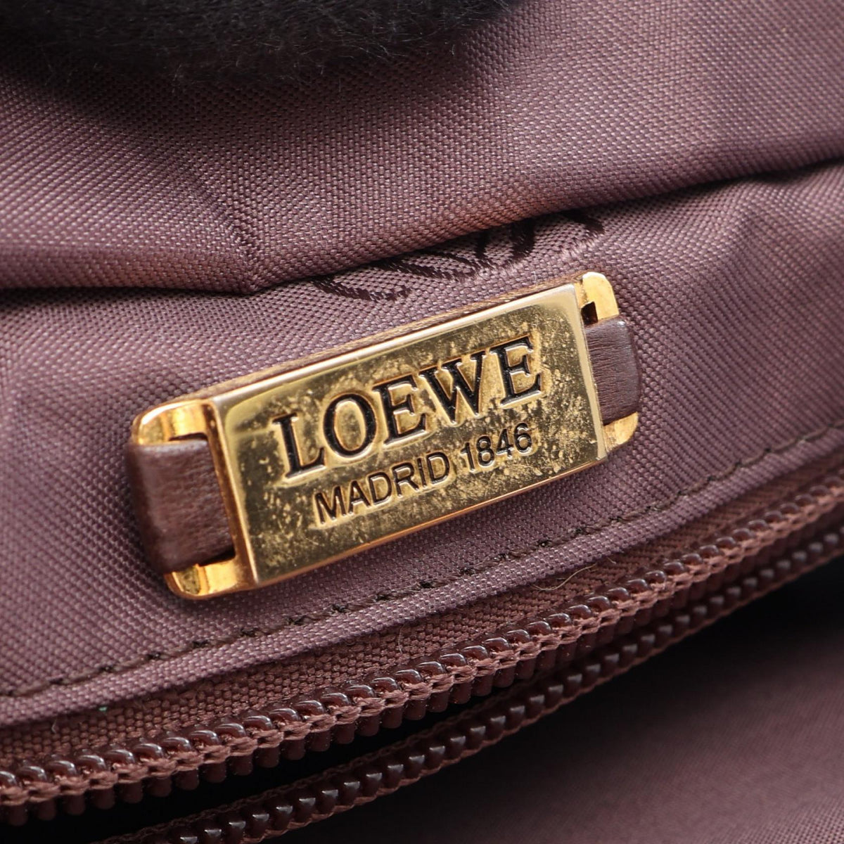 LOEWE anagram Tote Bag Green leather 2101220017040