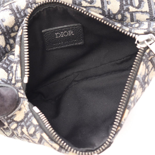 Dior Oblique Saddlebag Mini Shoulder Bag Navy/Beige/Black Other Jacquard / leather 2101220016999